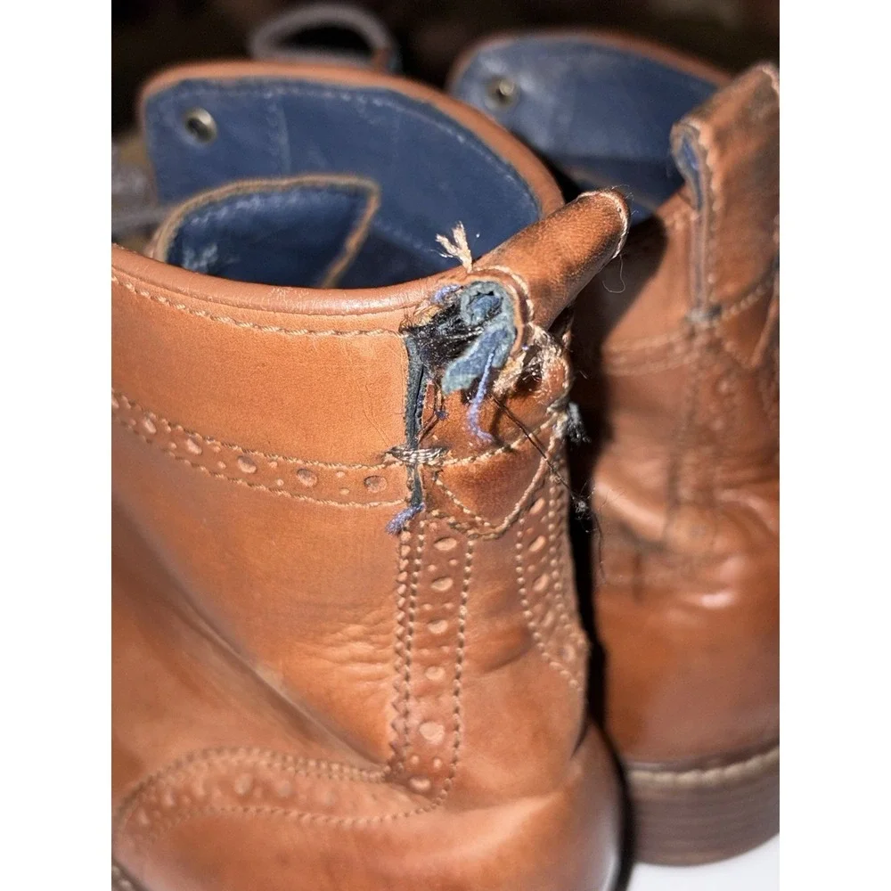 Cole Haan Boots Mens 12 M -Kennedy Wingtip Woodburry Brown Grand OS